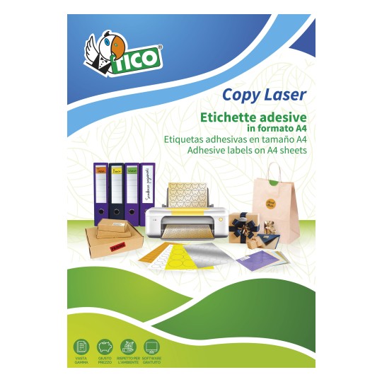 TICO - KIT-OF6-CARTA_IT - Kit 6 etichette per la raccolta differenziata  carta, 141x110mm - 8007827200875